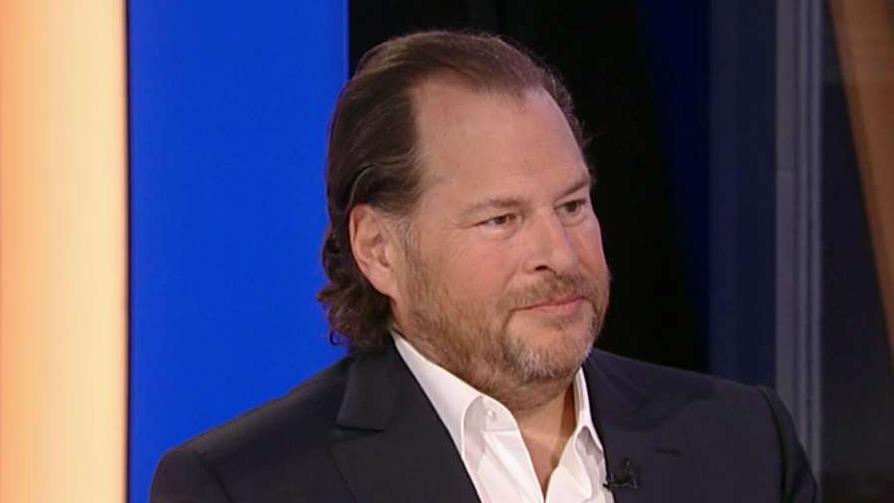 Salesforce founder and co-CEO Marc Benioff discusses California’s homeless crisis.