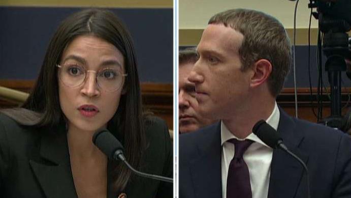 Rep. Alexandria Ocasio-Cortez (D-NY) questions Facebook CEO Mark Zuckerberg on Cambridge Analytica, fact-checking and white supremacy in a hearing on Capitol Hill.