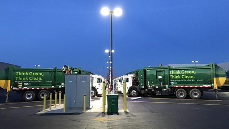 Waste Management CEO Jim Fish discusses his company’s move to a natural gas-powered fleet and the company’s adoption of new technology for the future.
