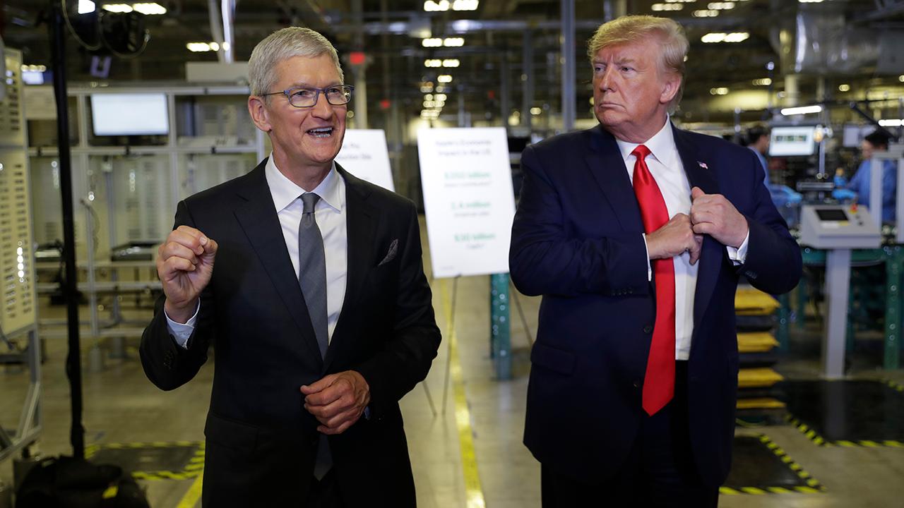 Apple CEO Tim Cook says the new MacBook Pro is 15,000 times more powerful than the original MacBook and touts 'American ingenuity.'