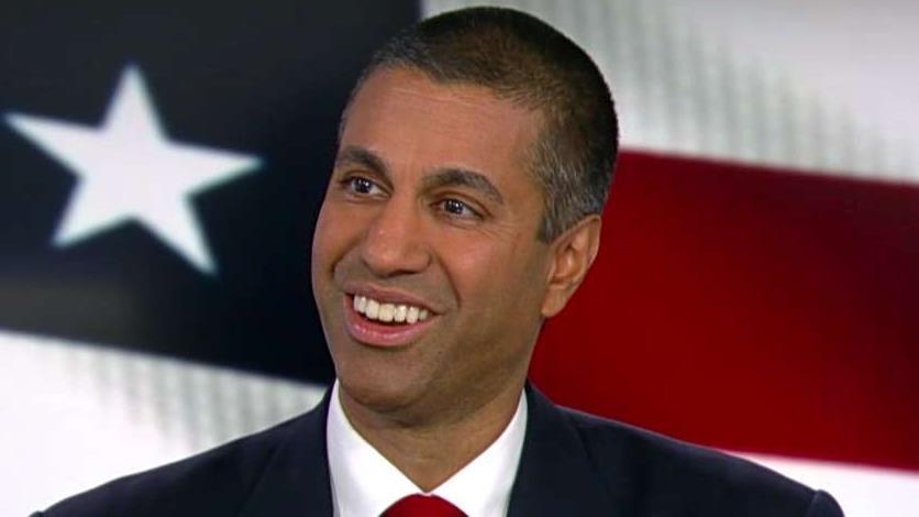 FCC chairman Ajit Pai talks to FOX Business' Lou Dobbs about telecom using taxpayer money to buy from companies that pose security risks to the United States