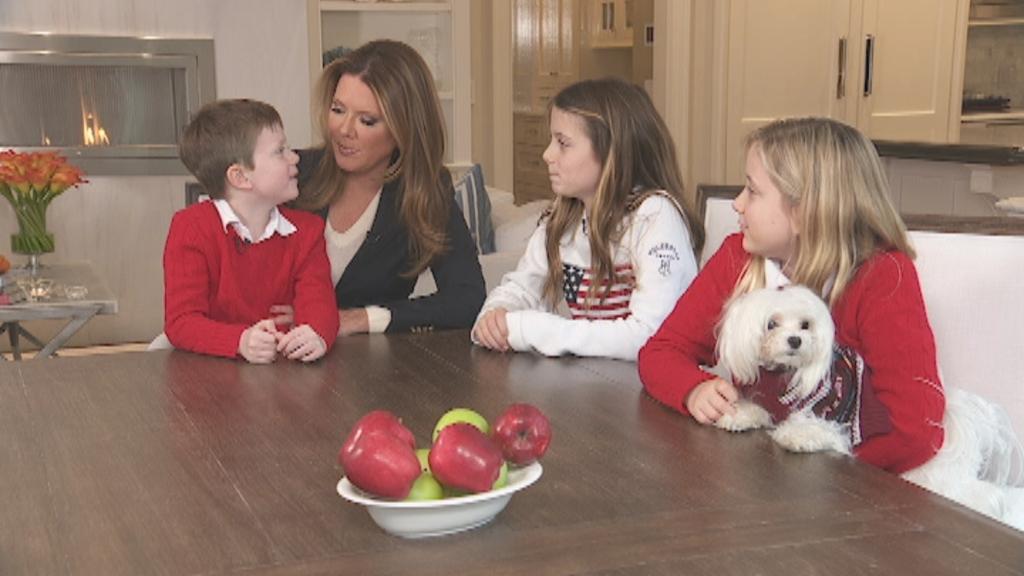 FOX Business’ Trish Regan talks with her children about starting a bank account, saving money and what they are thankful for. 