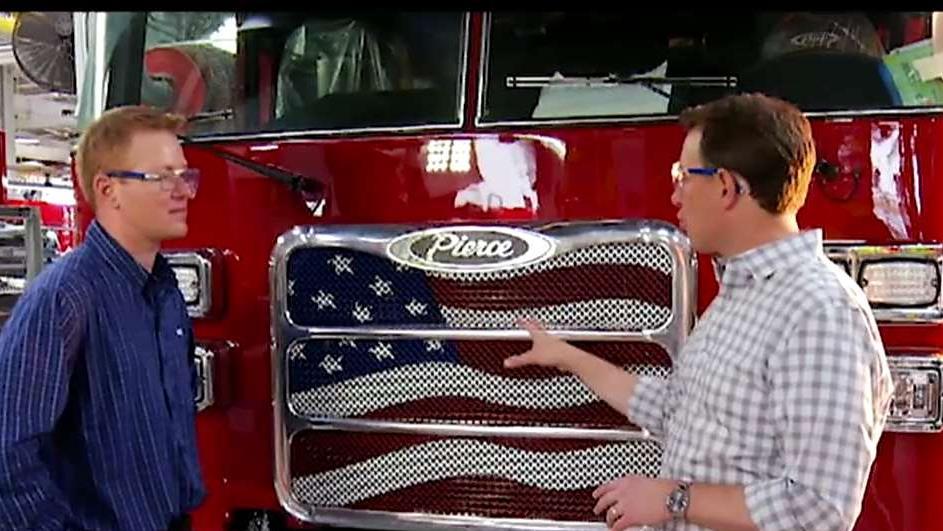 Pierce Manufacturing is proud to manufacture custom-made fire trucks in America for firefighters around the country. Fox News' Todd Piro with more.
