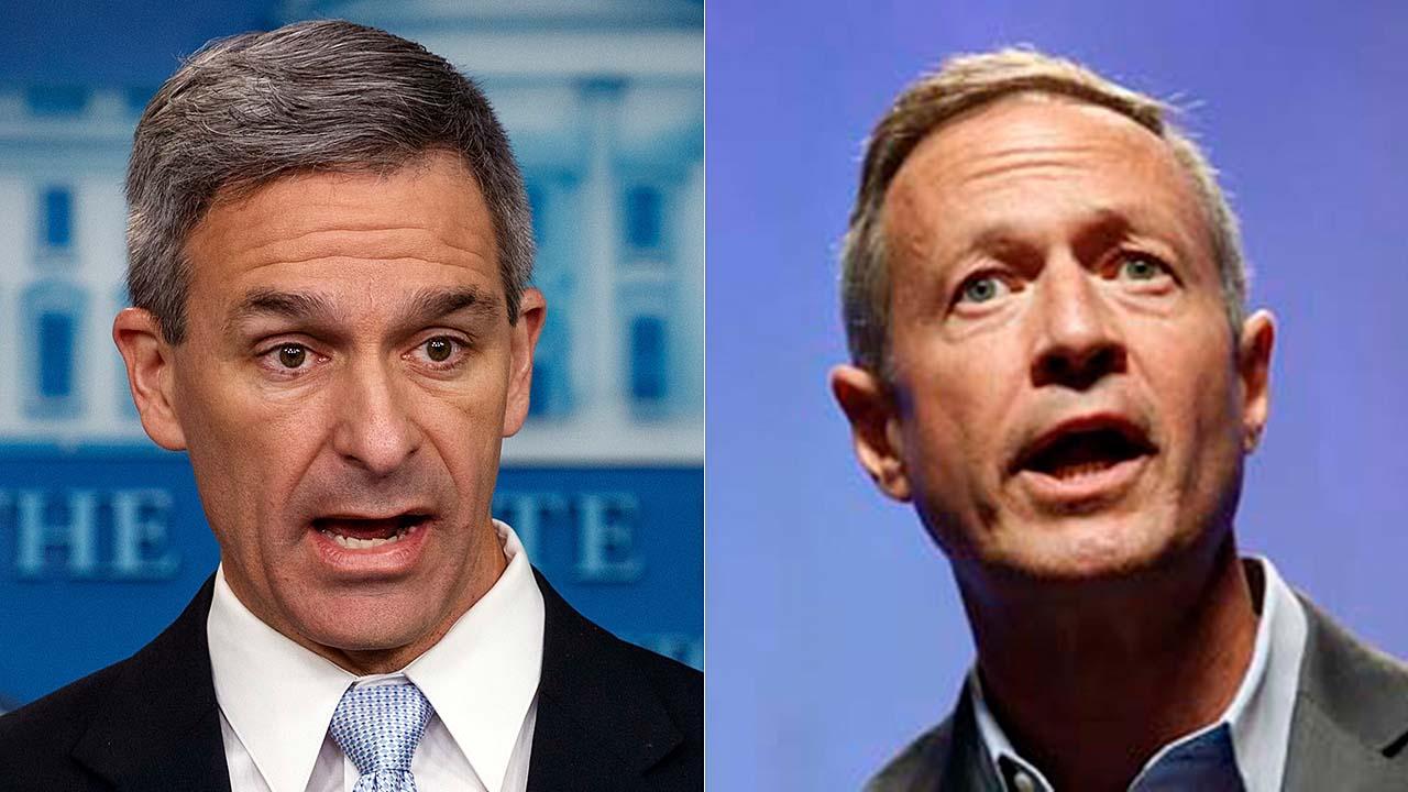 Acting Director of U.S. Citizenship and Immigration Services Ken Cuccinelli breaks down his aggressive interaction with Democratic presidential candidate Martin O'Malley at a D.C. bar.