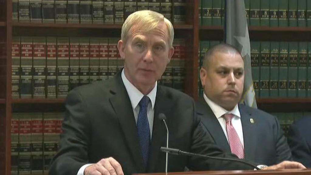 United States Attorney for the Eastern District of New York Richard P. Donoghue holds a press conference regarding a Long Island-based company charged with illegal importation and sale of Chinese-made surveillance and security equipment to U.S. government agencies and private customers. 