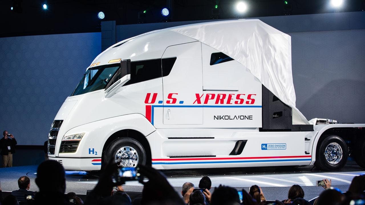 Nikola Motor Company CEO Trevor Milton discusses his company's hydrogen-fueled vehicles and explains why its trucks could generate up to $50,000 a month more in revenue for a customer than a battery-charged truck.
