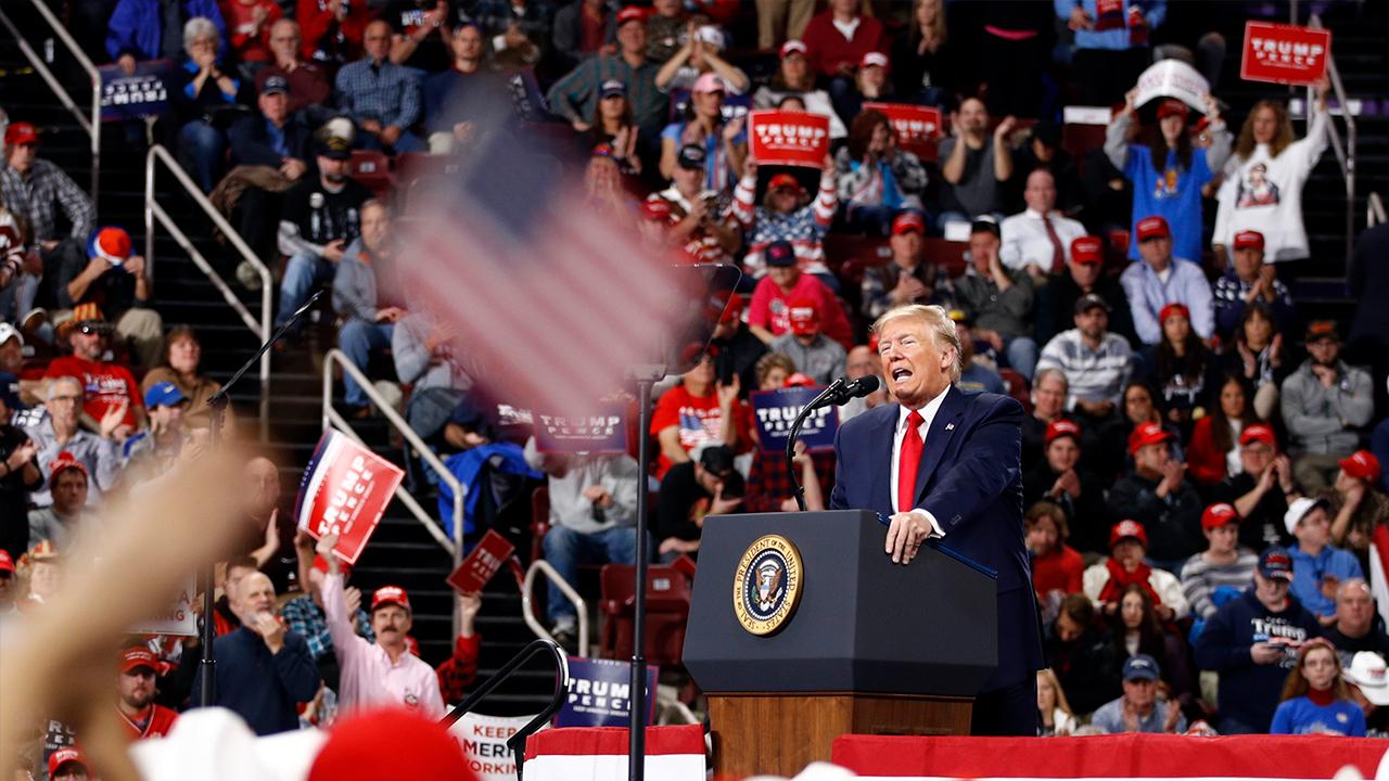 President Trump says other world leaders often congratulate him on the U.S. economy and say they want to do the same at a ‘Keep America Great’ rally in Hershey, Pennsylvania.