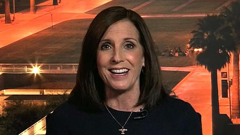 Sen. Martha McSally, R-Ariz., discusses President Trump's immigration policy that requires asylum seekers to wait for their court hearings in Mexico instead of settling in the U.S.