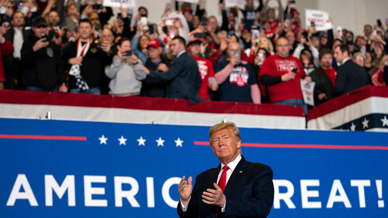 President Trump says the wall is an advantage for Mexico and the U.S. while speaking to supporters at a ‘Keep America Great’ rally in Wildwood, New Jersey.