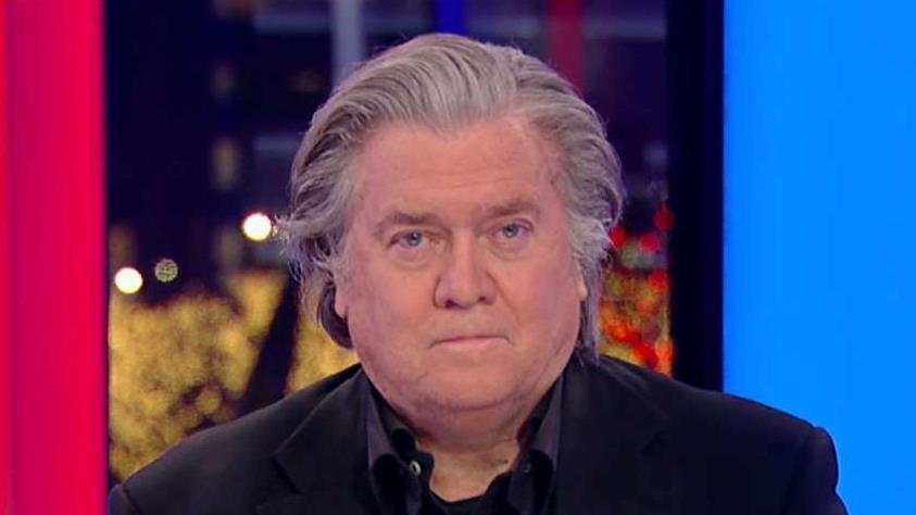 Former Trump White House chief strategist Steve Bannon says the Democrats' efforts to impeach President Trump have been 'embarrassing,' and prevents people from focusing on the economy.
