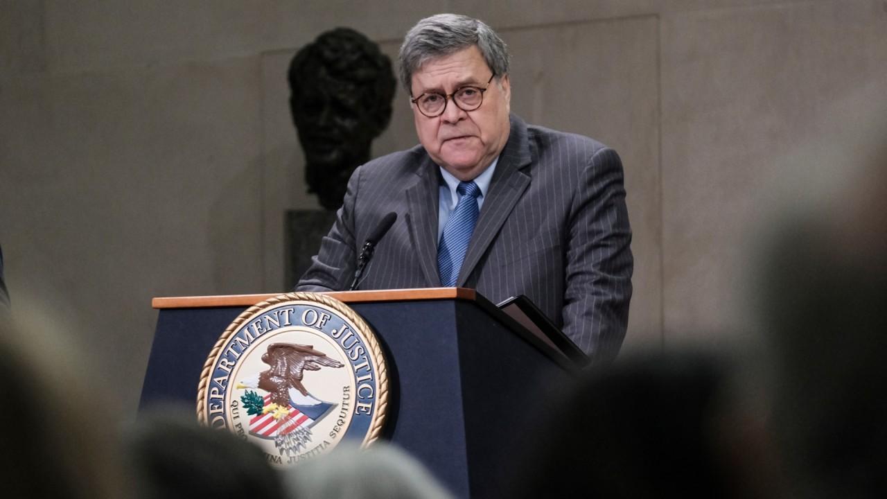 U.S. Attorney General William Barr discusses human traffickers’ use of encrypted data and the work he is doing to fight it. 