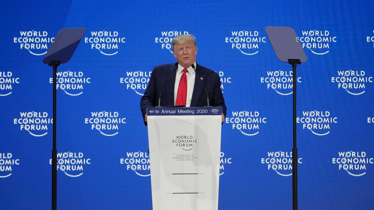 President Trump addresses the World Economic Forum in Davos, discussing America's booming economy, international trade and clean energy.