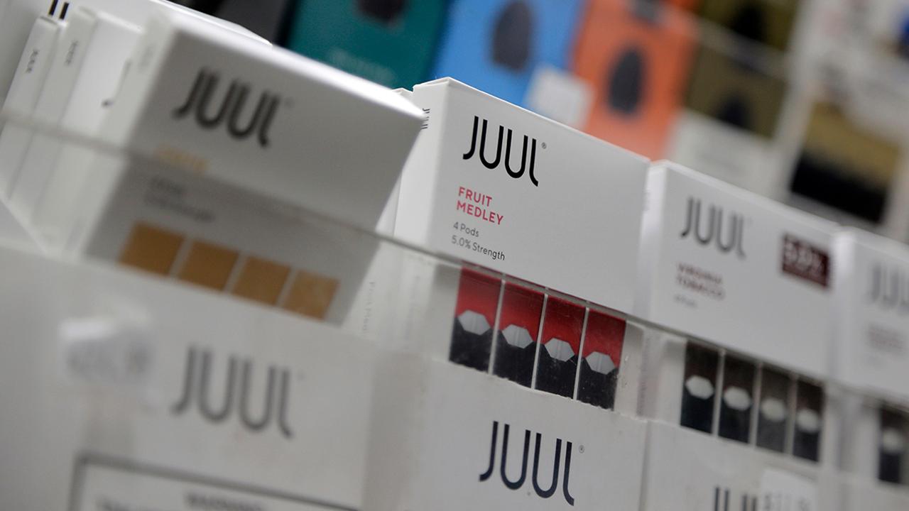 Fox Business Briefs: Juul is stopping the sale of fruit-flavored pods in Canada saying the move is part of the company's ongoing review of its practices; Delta takes top spot for the third year in a row while American came in last in Middle Seat's ranking of best and worst airlines.