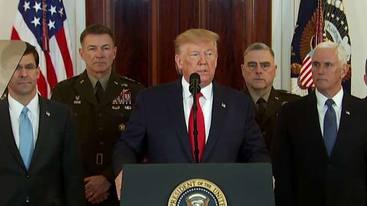 President Trump addresses the nation regarding the threat of Iranian violence and terrorism in response to a missile attack on U.S. bases in Iraq. 