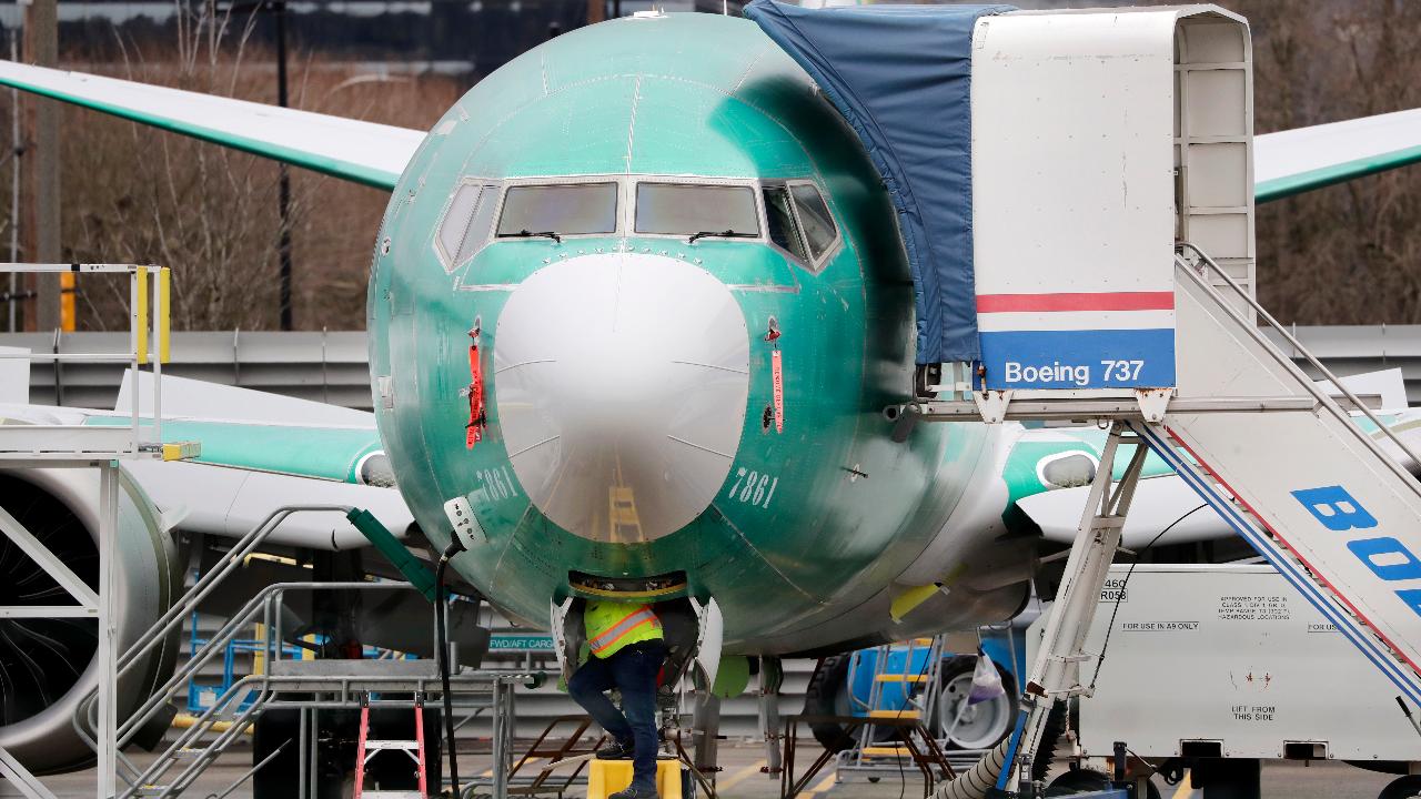 FOX Business' Gerri Willis reports on  the halted shares of Boeing ahead of news that the company does not expect to have the 737 MAX approved until June or July.