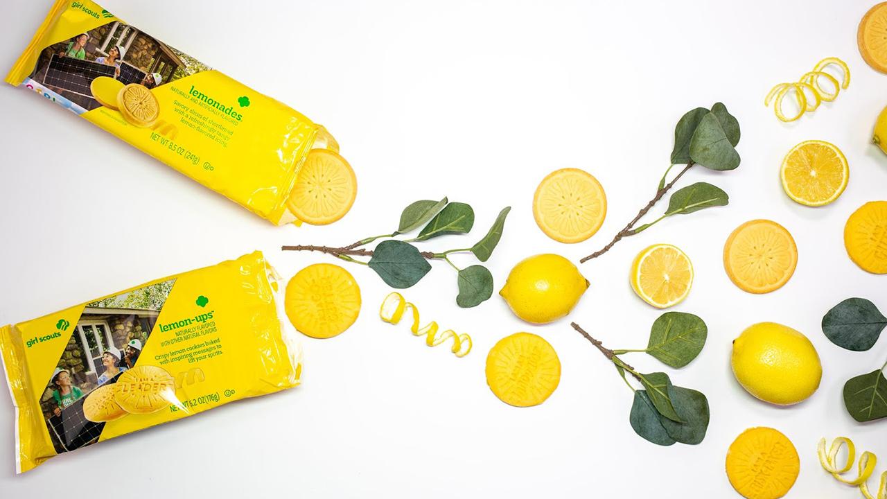 The Girl Scouts' Lemon-Ups are baked with inspiring messages on them.