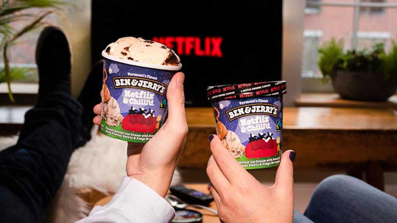 FOX Business' Cheryl Casone with more on Ben &amp; Jerry's teaming up with Netflix to create a new ice cream flavor.