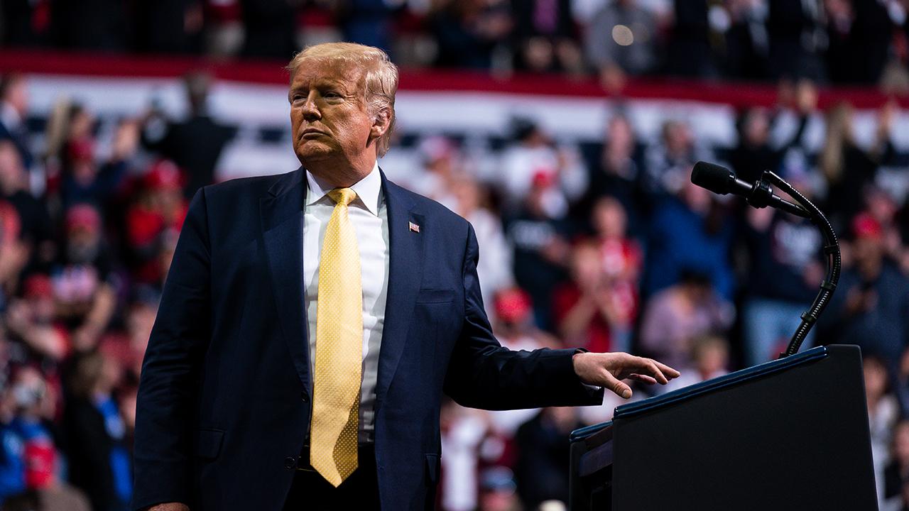 President Trump discusses U.S.-China trade, tariffs and jobs while speaking at a ‘Keep America Great’ rally in Colorado Springs, Colorado.