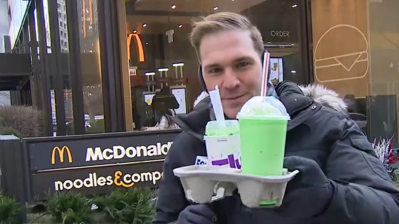 Former McDonald's CEO Ed Rensi discusses the history behind the Shamrock Shake. FOX Business' Grady Trimble reports on its return to stores.