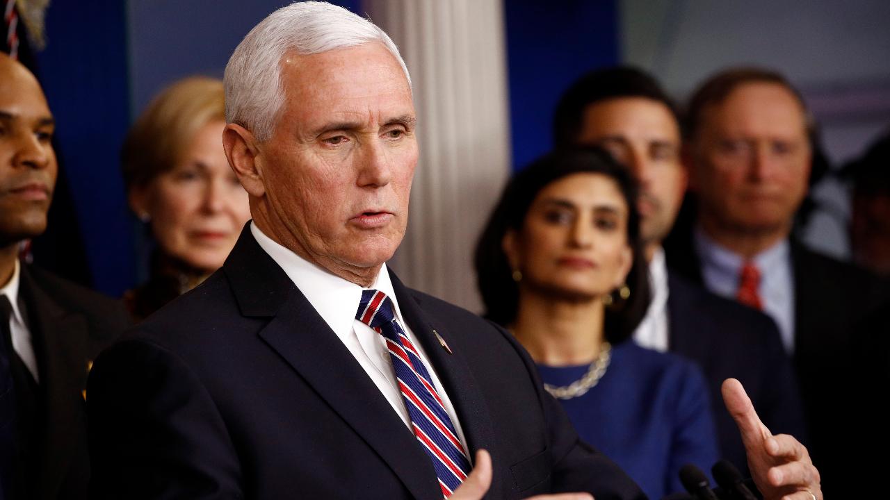 Vice President Mike Pence assures the American public that health care companies won't have surprise billing during the coronavirus outbreak. 