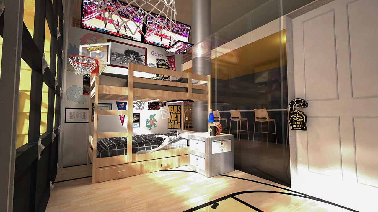 A Buffalo Wild Wings in Lincoln Park, Chicago, is raffling off a free stay at a bed and breakfast built inside the restaurant during March Madness.