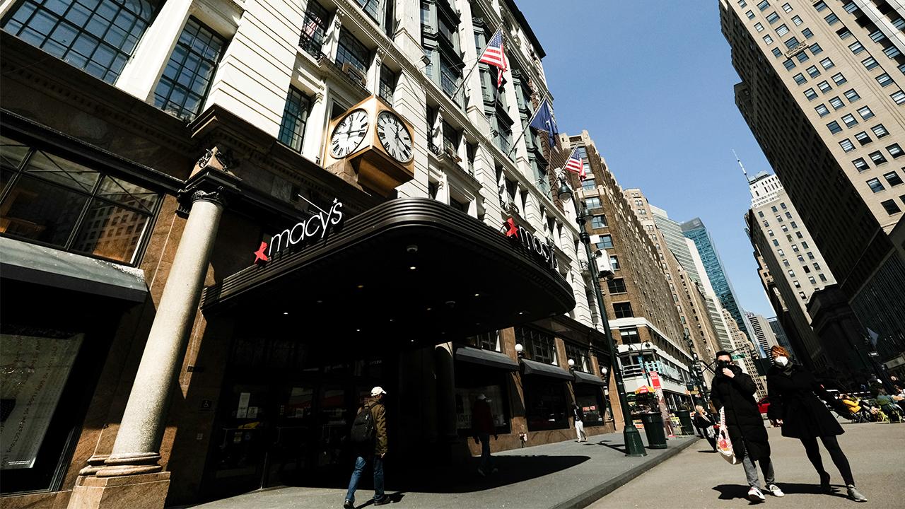 Macy's will furlough a majority of their employees as sales have evaporated. FOX Business’ Susan Li with more. 