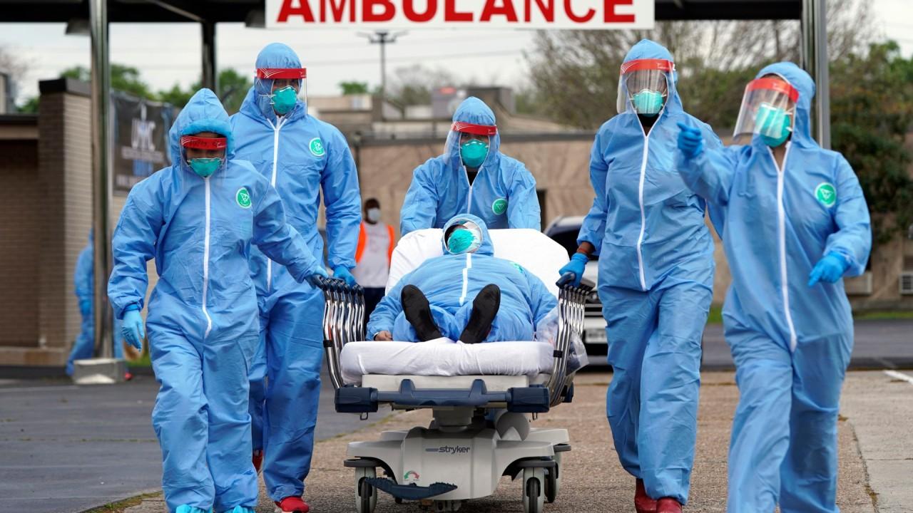 Dr. Ed Racht, Global Medical Response chief medical officer says his 38,000 EMTs paramedics and nurses are seeing an influx of coronavirus patients.