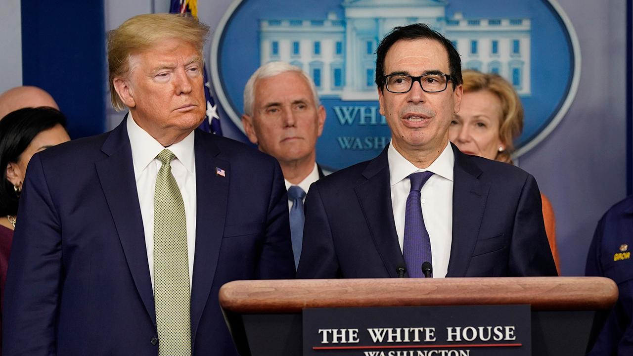 Treasury Secretary Steven Mnuchin says the U.S. Treasury is working with the Federal Reserve and taking significant action to solve the current liquidity issues.  