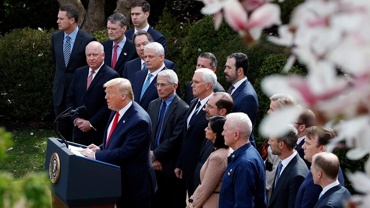 President Trump discusses working with Google to set up a website to facilitate coronavirus testing across the country. 