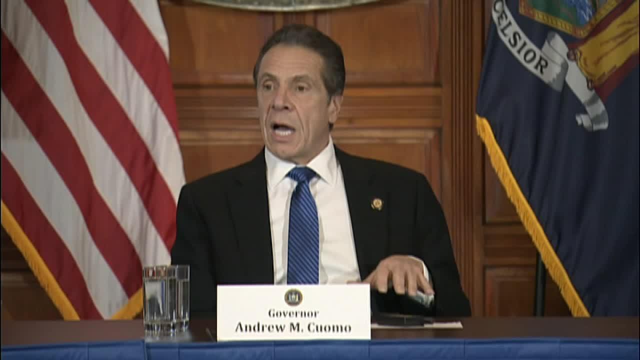 New York Gov.  Andrew Cuomo addresses concerns regarding the spread of the coronavirus in New York City and discusses how the virus can live longer on hard surfaces, pushing public transit to redouble cleaning efforts.