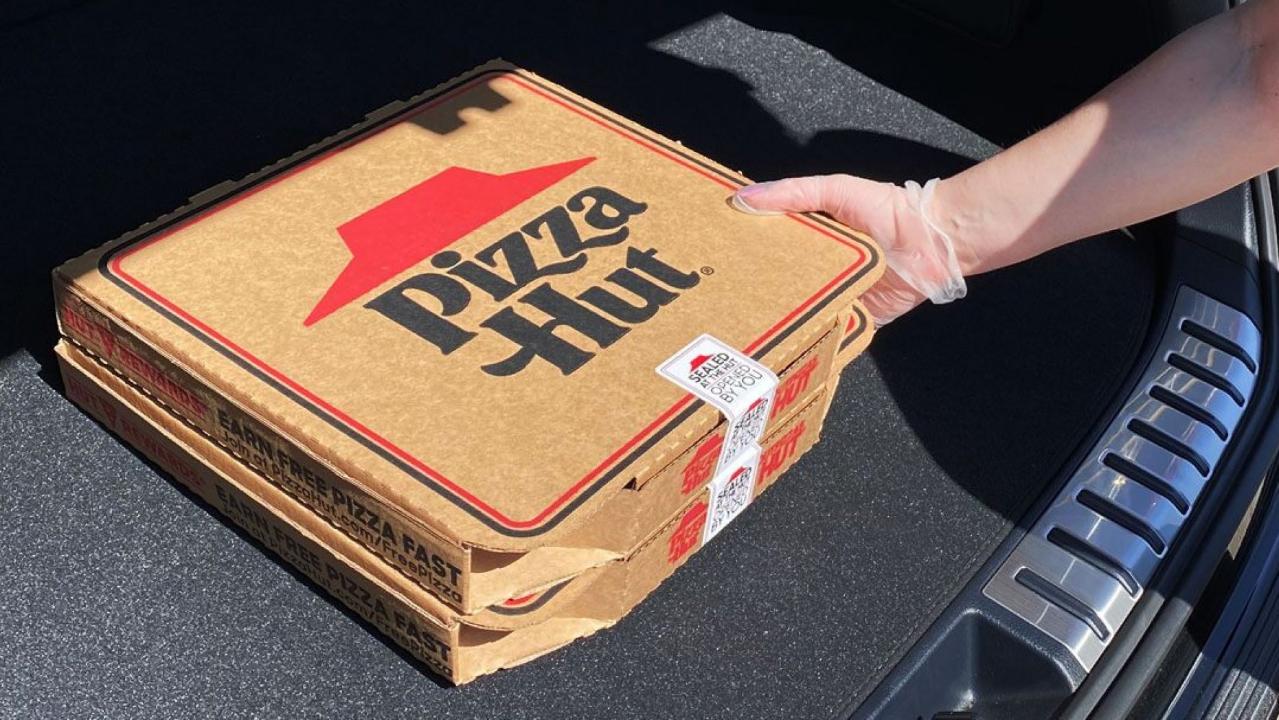 pizza hut pizza box