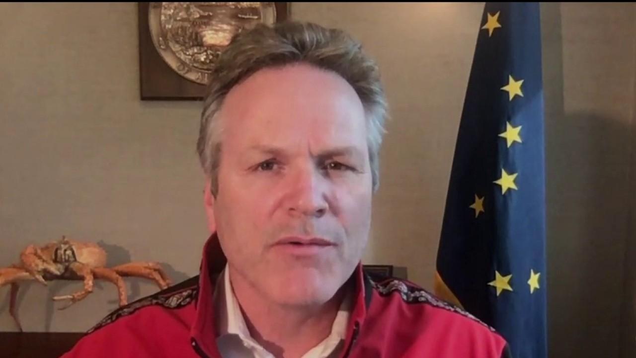 Gov. Mike Dunleavy, R-Alaska, says he will watch coronavirus data very carefully to ensure the state isn't reopening its economy too quickly. 