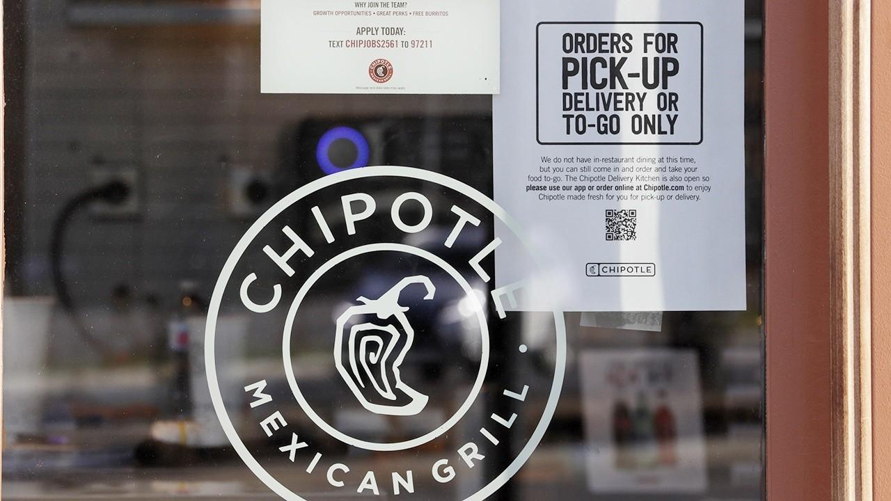 Chipotle Mexican Grill chairman and CEO Brian Niccol says his company transitioned well to takeout only because of their commitment to food safety and says the company will wait until the CDC says it's safe to reopen its restaurants for dining in.