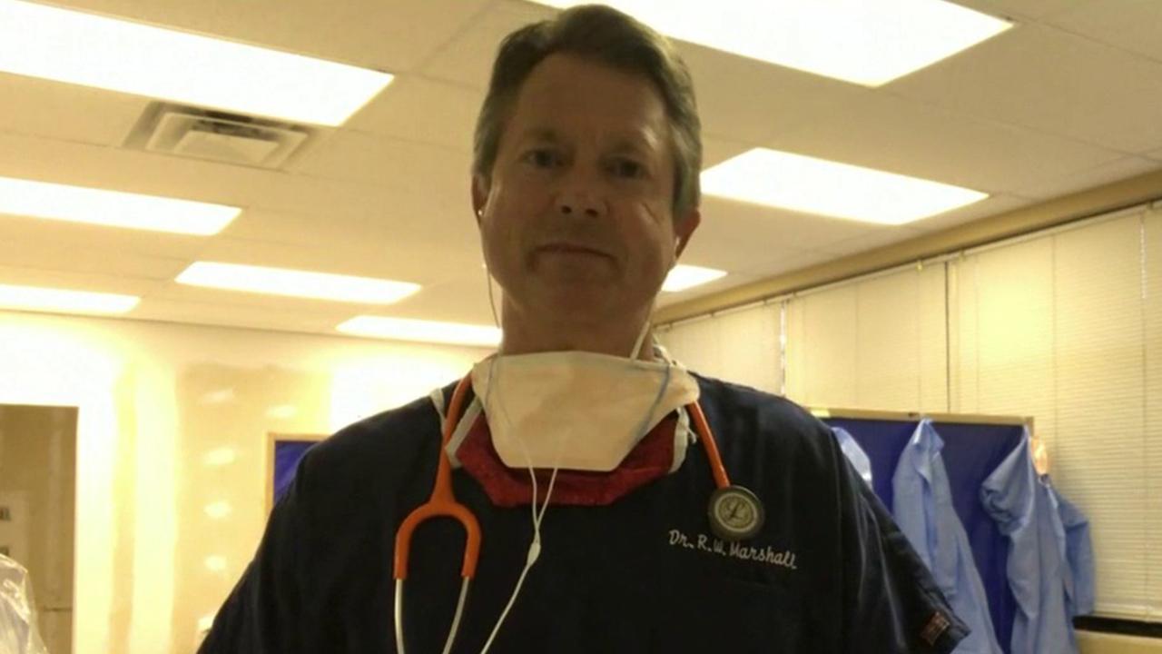 Rep. Roger Marshall, R-Kan., joins FOX Business from a COVID-19 clinic where he is helping to screen patients and argues many parts of Kansas are ready to reopen. 