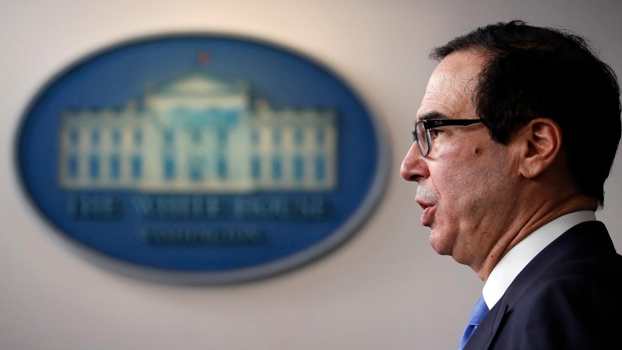 Treasury Secretary Steven Mnuchin says the price of oil has substantially dropped due to coronavirus and a surplus in supply. 