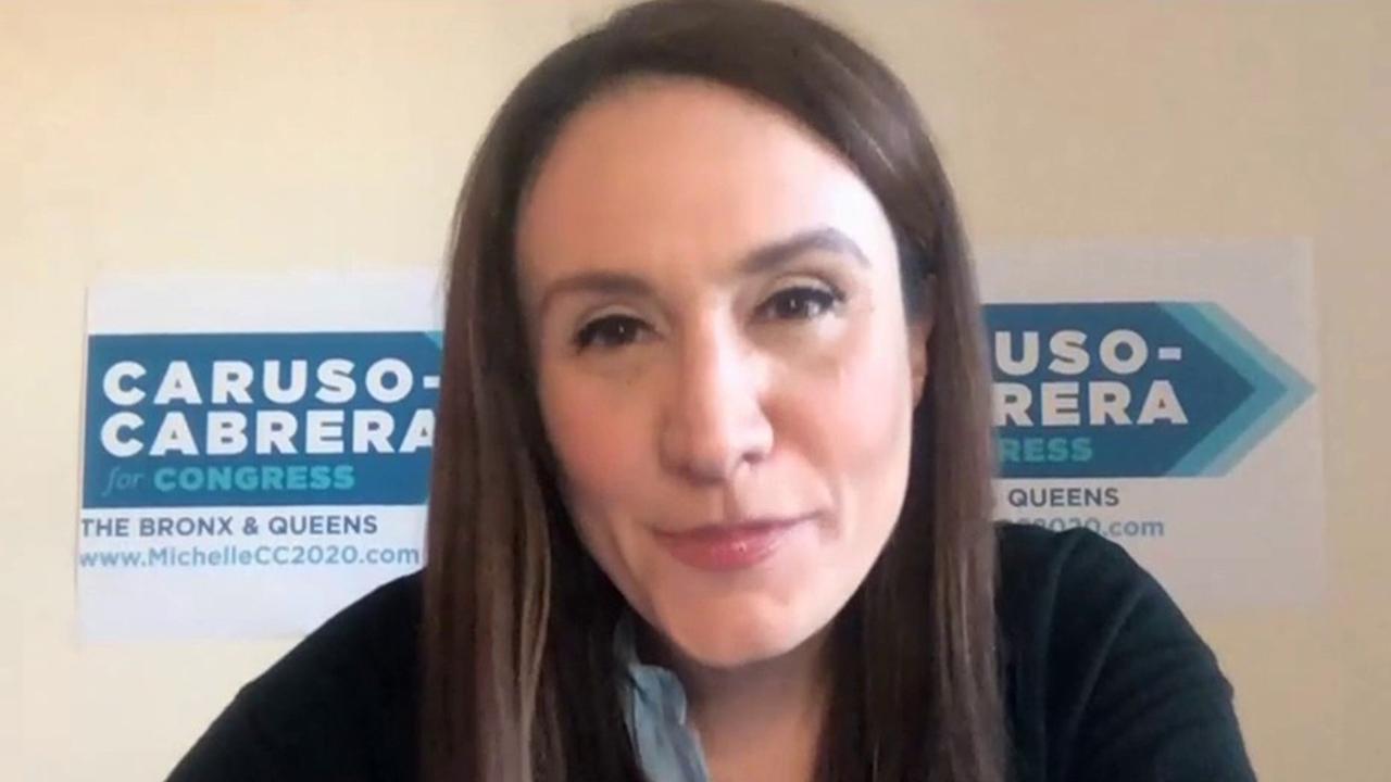 New York Congressional Candidate Michelle Caruso-Cabrera argues her focus on jobs and not on ‘divisive' policies will help her get the edge on Rep. Alexandria Ocasio-Cortez, D-N.Y., in the upcoming congressional election. 