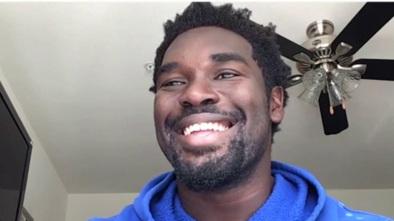 Kansas Jayhawks college football star and NFL draft pick Hakeem Adeniji shares his thoughts on appearing in the first virtual NFL draft.