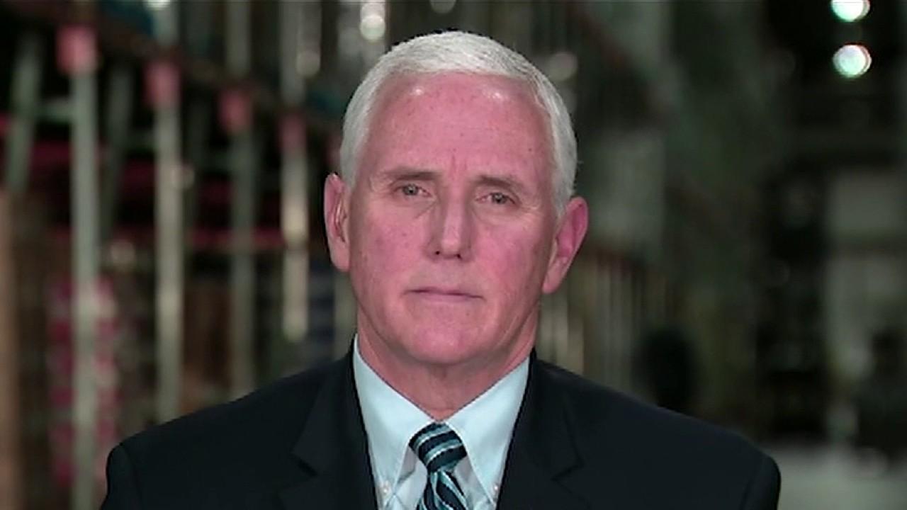 Vice President Mike Pence commends American businesses, farmers and health care workers for their hard work, discusses the estimated death toll caused by coronavirus and encourages everyone to follow the '30 days to slow the spread' guidelines.
