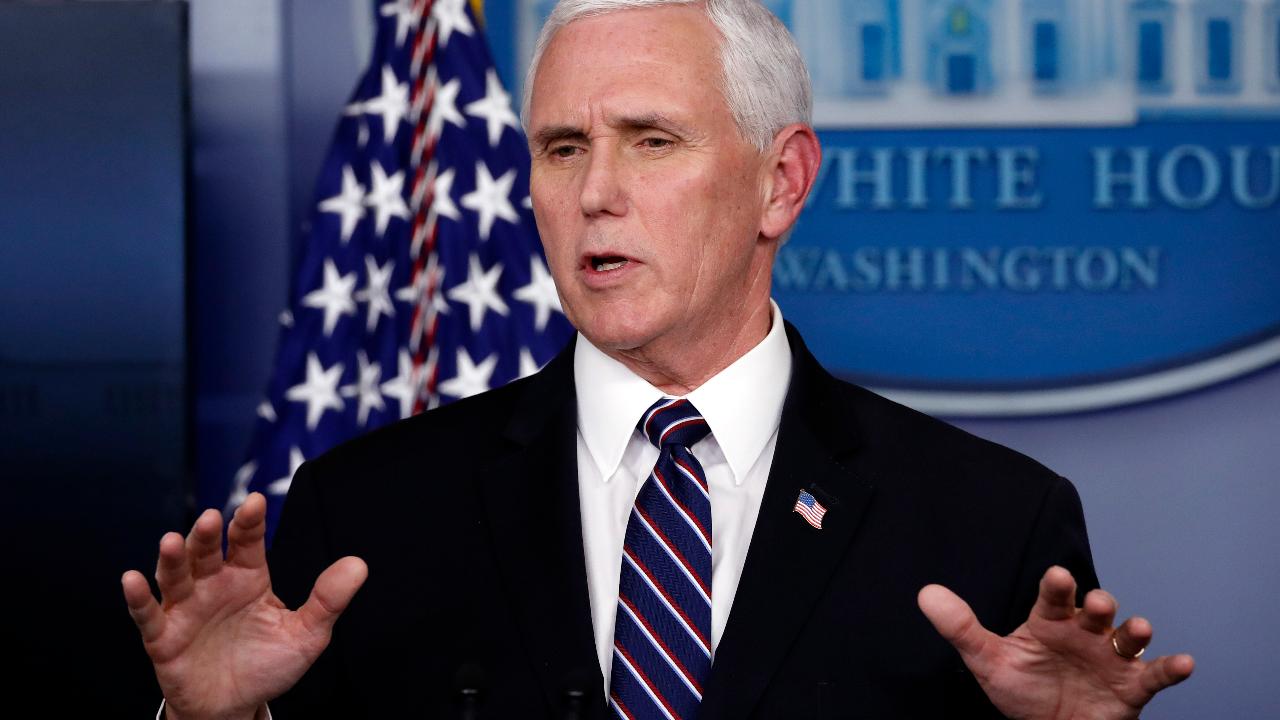 Vice President Mike Pence gives the latest guidance on the coronavirus and says he's hopeful the curve is starting to level out.