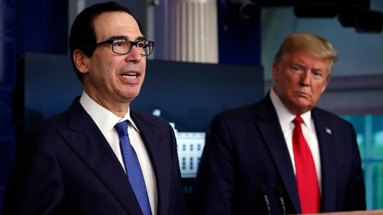 Treasury Secretary Steven Mnuchin and President Trump say&nbsp; they've spoken with all of the airlines about coronavirus relief and that announcements on the package will be made soon.