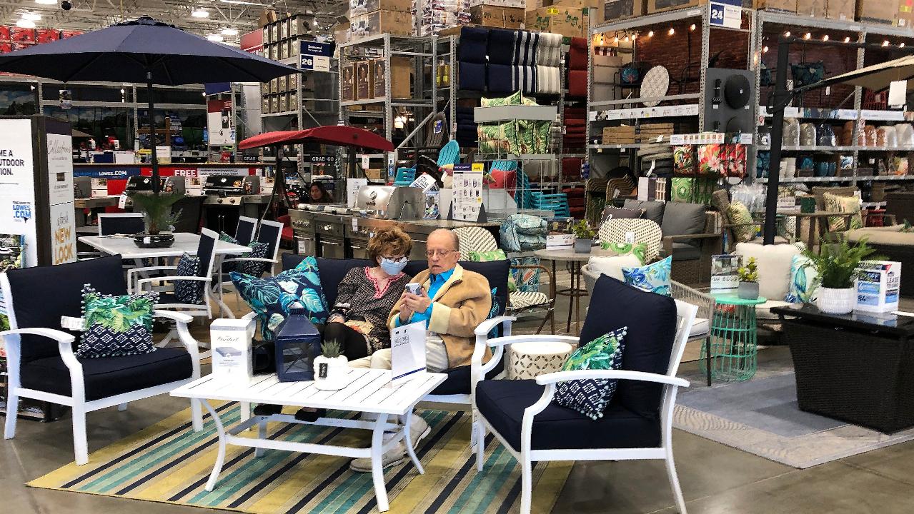 Americans are spending more on outdoor lounge furniture as they spend more time at home. FOX Business’ Grady Trimble with more.