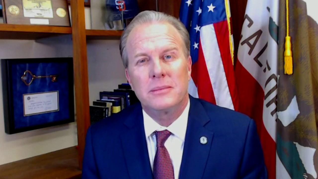San Diego Mayor Kevin Faulconer discusses protecting coronavirus first responders and accelerating reopening.