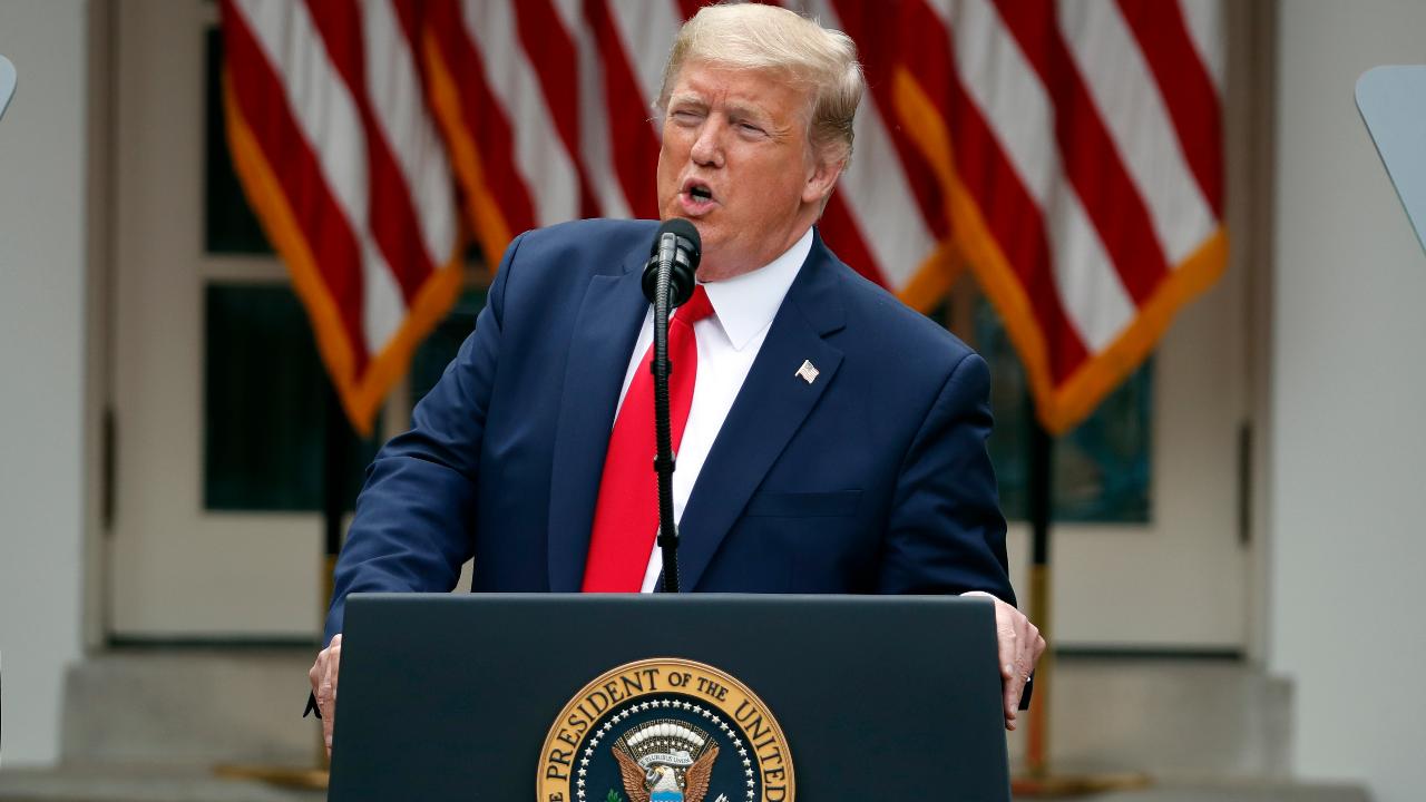 President Trump vows he will protect America's financial security from China and says Hong Kong has been mistreated by the Chinese government.