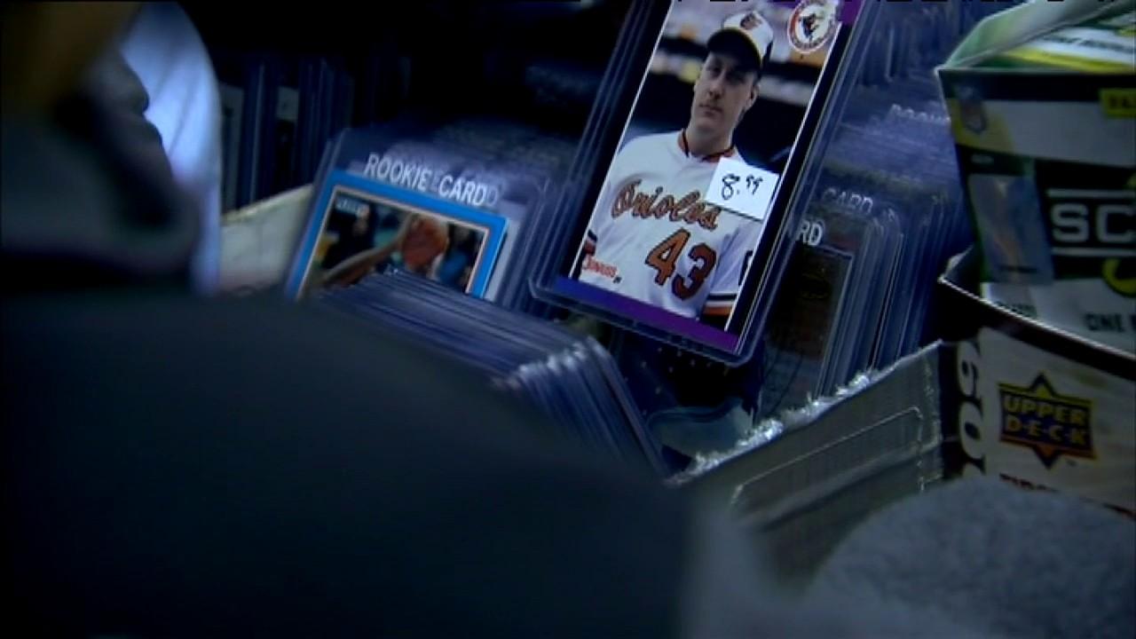FOX Business' Kristina Partsinevelos says the lack of televised sports and a growing nostalgic feeling in America has fueled a sports cards and memorabilia renaissance. 