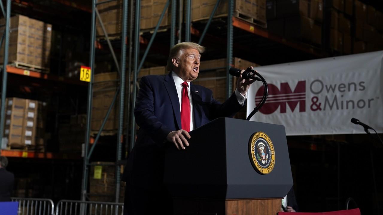 President Trump laid out his administration's plans to stockpile ventilators and personal protective equipment (PPE) to prevent future shortages and explains why he signed an executive order invoking the Defense Production Act to invest in America first.