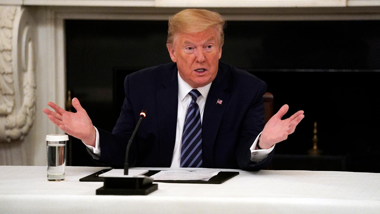 President Trump says while the strong economy was artificially turned off due to coronavirus, he is optimistic the U.S. will recover from it by next year and he's hopeful he can get a payroll tax cut or a capital gains tax cut.
