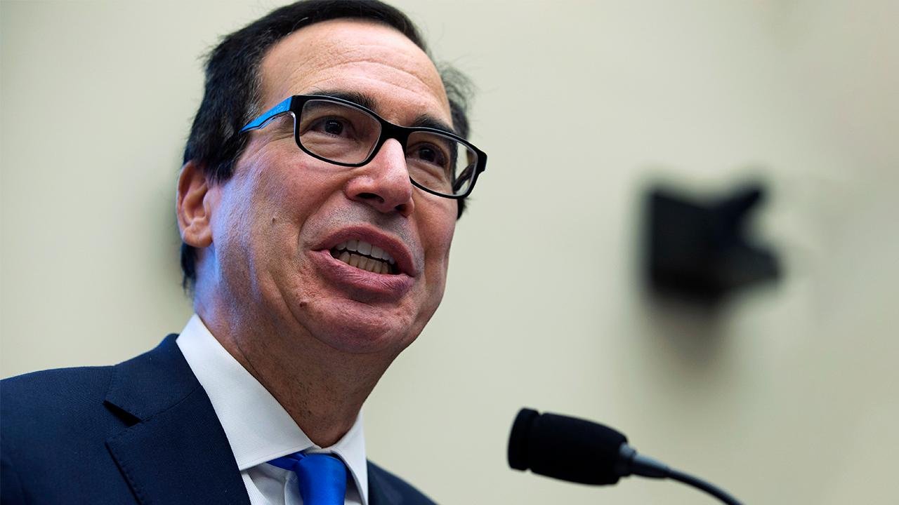 Treasury Secretary Steven Mnuchin says there will be no financial aid package for the oil companies amid the coronavirus and that it will eventually rebound. 
