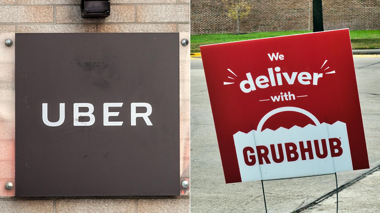 Cities are looking to cap GrubHub commission fees as a backlash grows against delivery apps charges. FOX Business’ Kristina Partsinevelos with more. 