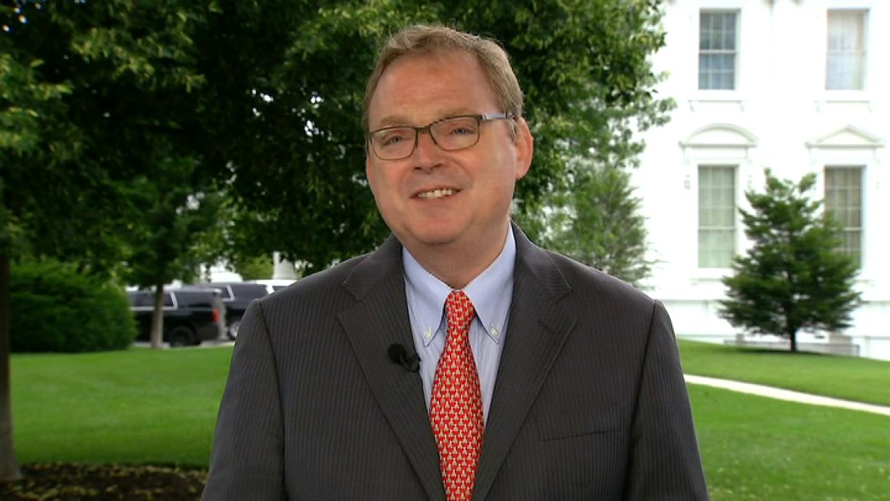 'We're looking for an acceleration over the summer and then a real boom in the second half of the year,' Kevin Hassett, who is a senior adviser to President Trump, says.