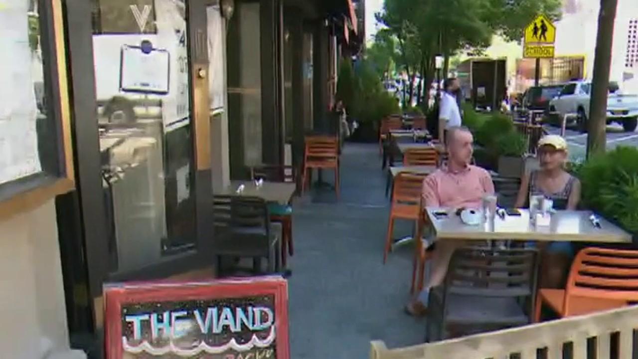 The Viand restaurant owner Erick Kontogiannis discusses his outdoor seating policy and says his biggest concern is customers not returning to his business.